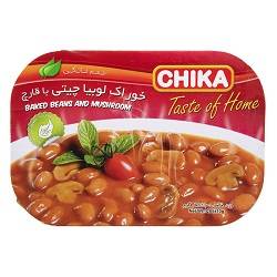 چیکا خوراک لوبیا با قارچ 285 گرم